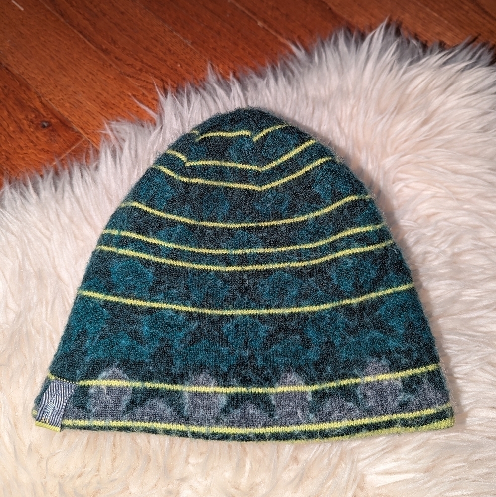 Smartwool wool reversible toddler hat green